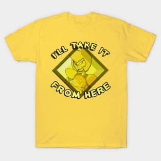 Yellow Diamond in Diamond T-Shirt